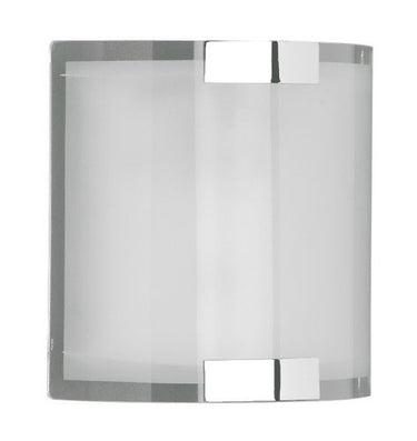 Trio Leuchten Wandleuchte Divo in Chrom, Glas matt weiß, 2522011-06 im Sale